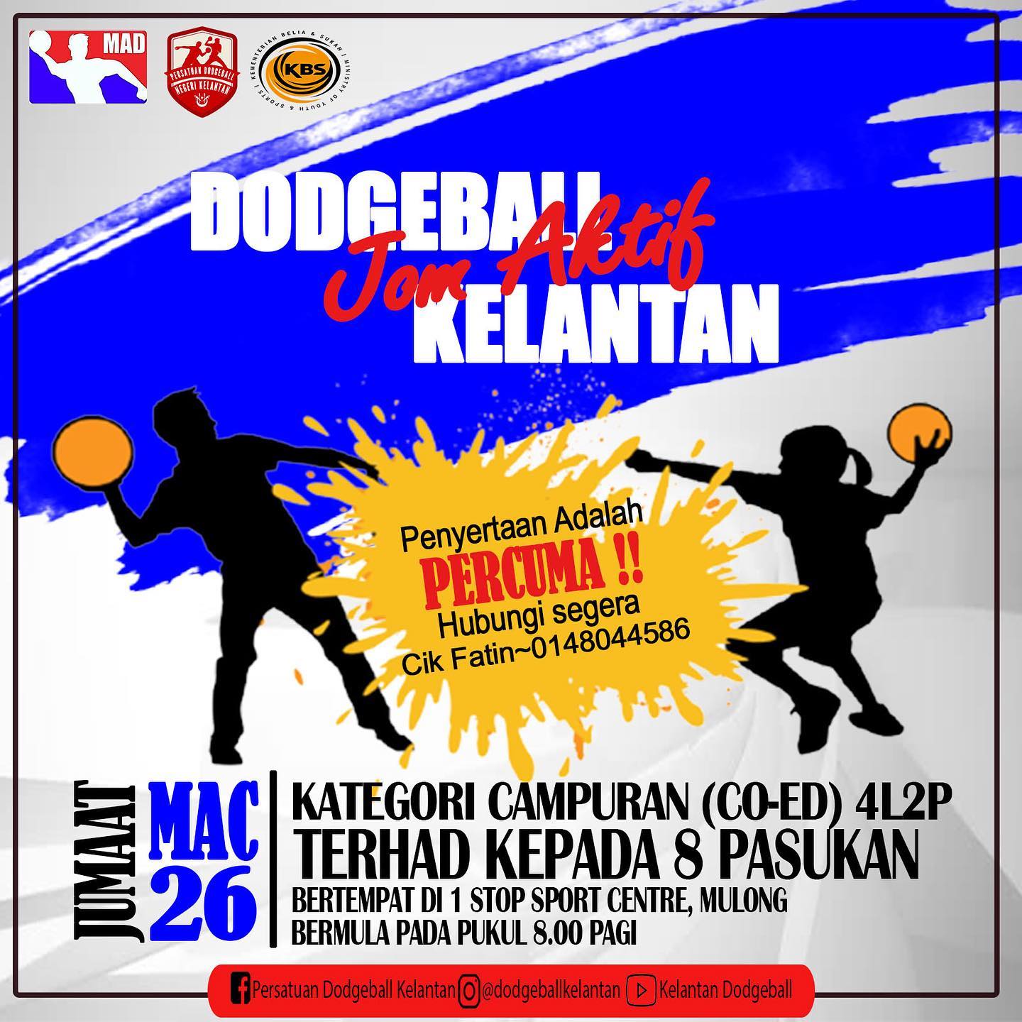 Attention To All Kelantan State Dodgeball Teams