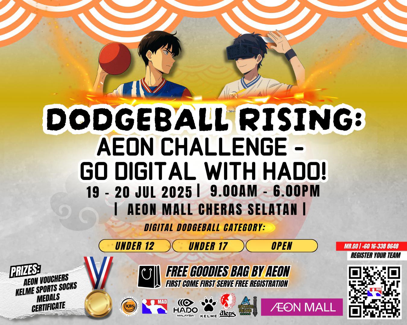 DODGEBALL RISING: AEON CHALLENGE – GO DIGITAL WITH HADO!