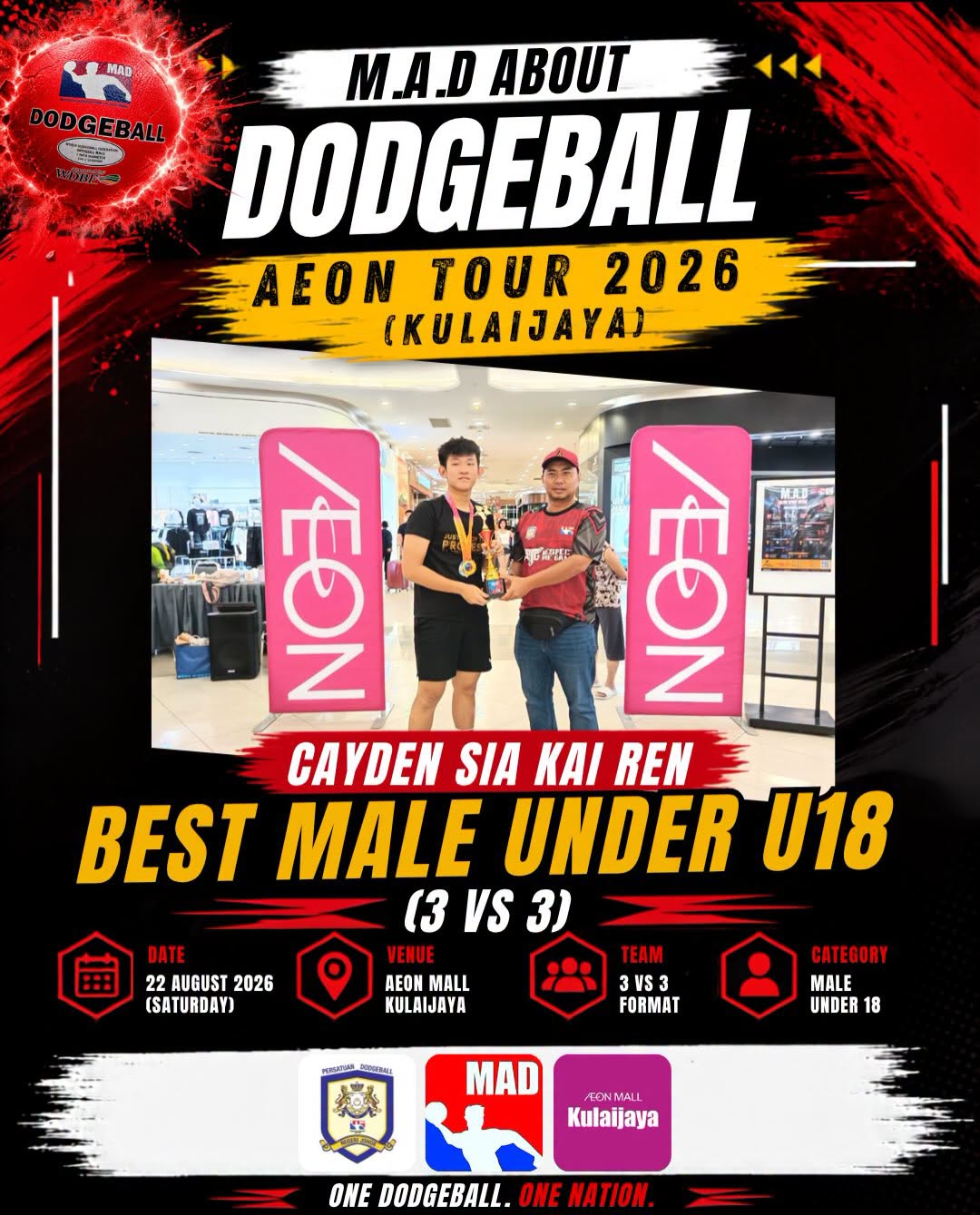 M.A.D About Dodgeball AEON Tour 2026 Kulaijaya – Under 18 winners photo 4