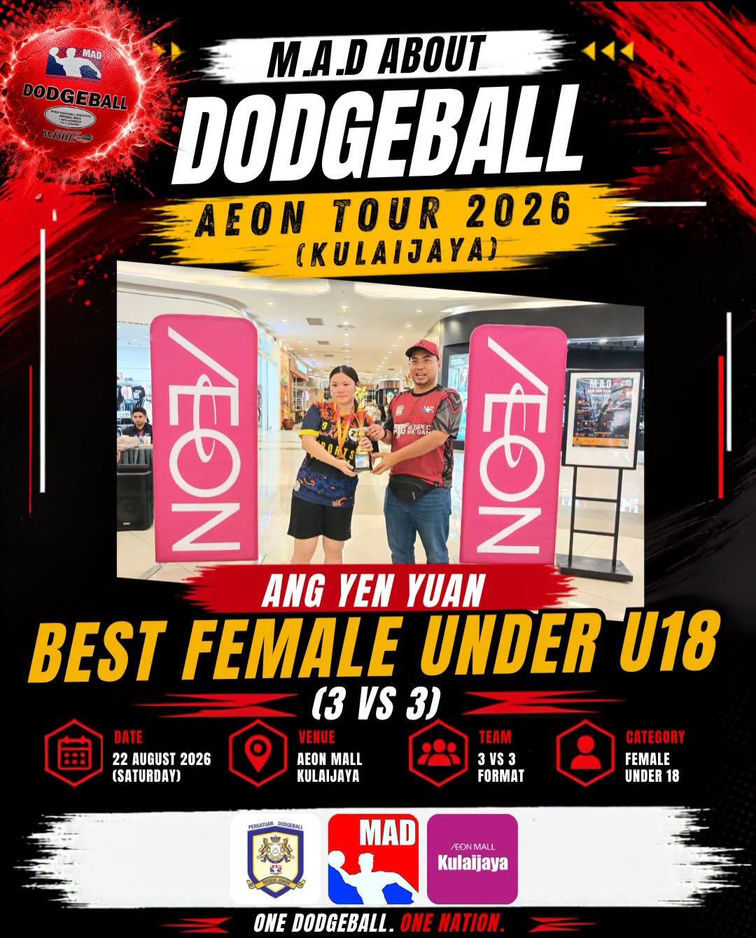 M.A.D About Dodgeball AEON Tour 2026 Kulaijaya – Under 18 winners photo 8