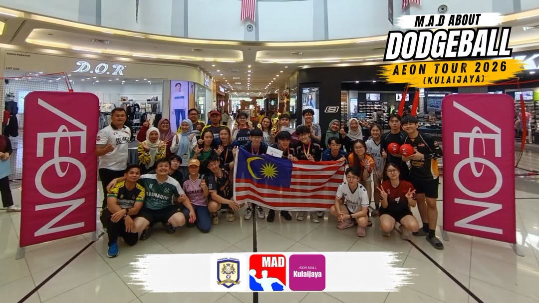 M.A.D About Dodgeball AEON Tour 2026 at AEON Mall Kulaijaya – group photo 2