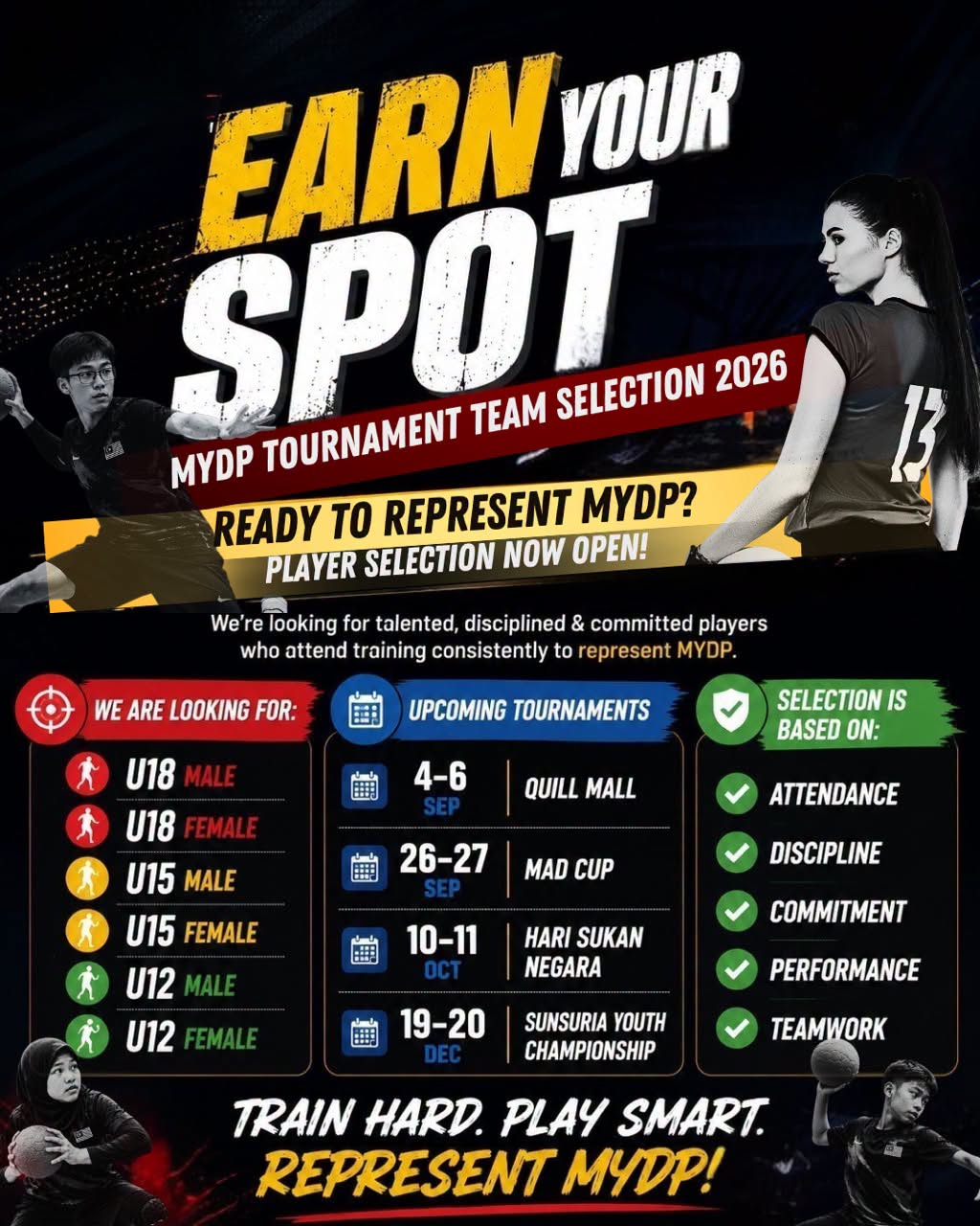 MYDP Tournament Team Selection 2026 Is Now Open