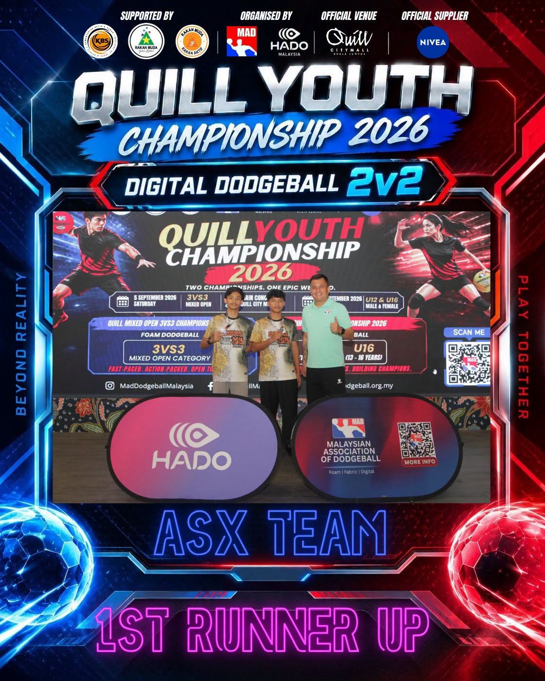 Quill Youth Championship 2026 Digital Dodgeball 2v2 – winners photo 2