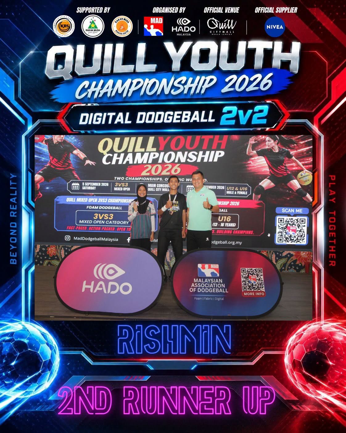 Quill Youth Championship 2026 Digital Dodgeball 2v2 – winners photo 3