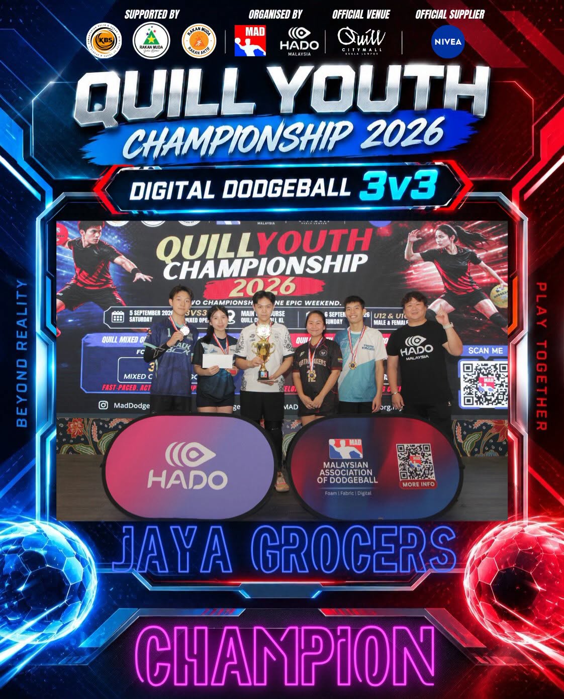 Quill Youth Championship 2026: Digital Dodgeball 3v3 Winners
