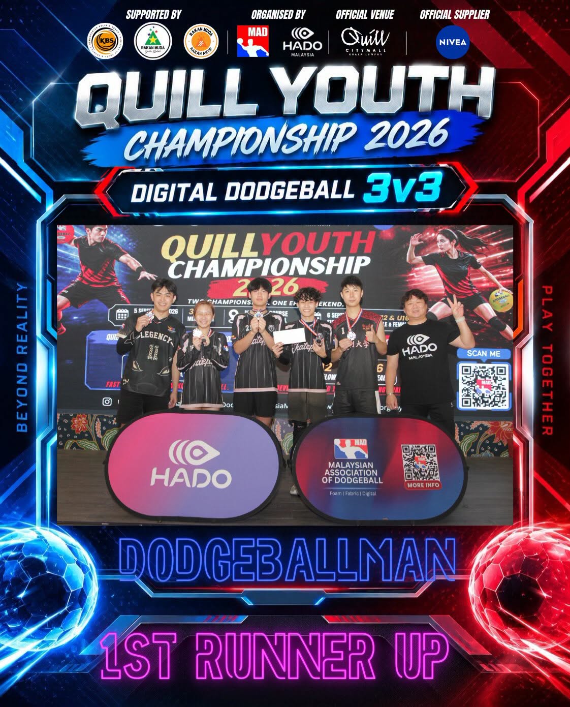Quill Youth Championship 2026 Digital Dodgeball 3v3 – 1st Runner Up: Dodgeballman