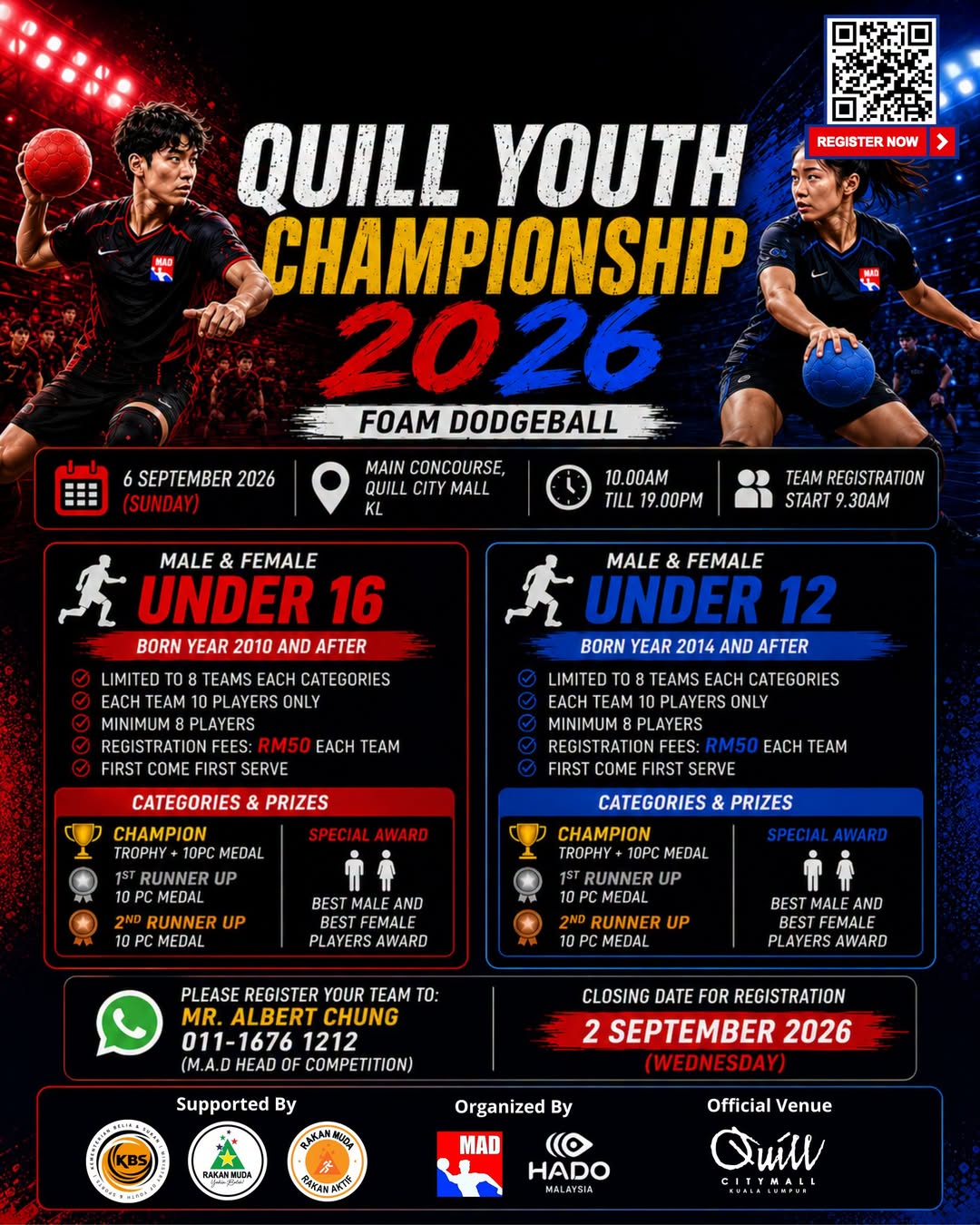 Quill Youth Championship 2026 at Quill City Mall KL